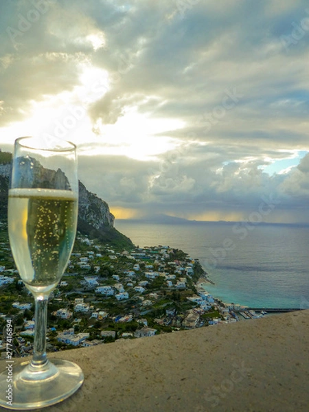 Obraz Champagne in Capri 