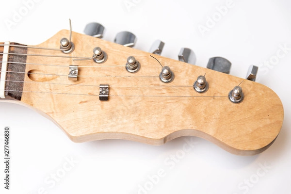 Obraz electric guitar head on side