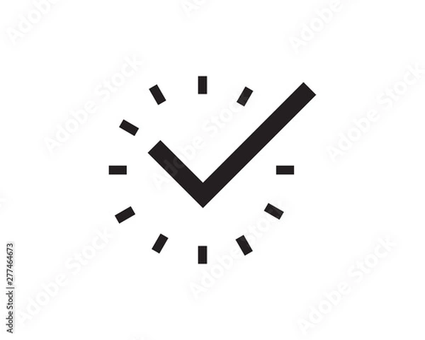 Obraz Clock ilustration icon Vector template