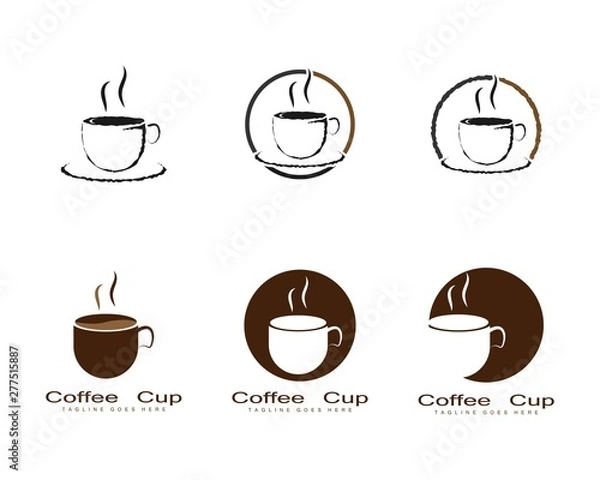Obraz Coffee cup Logo Template vector icon design
