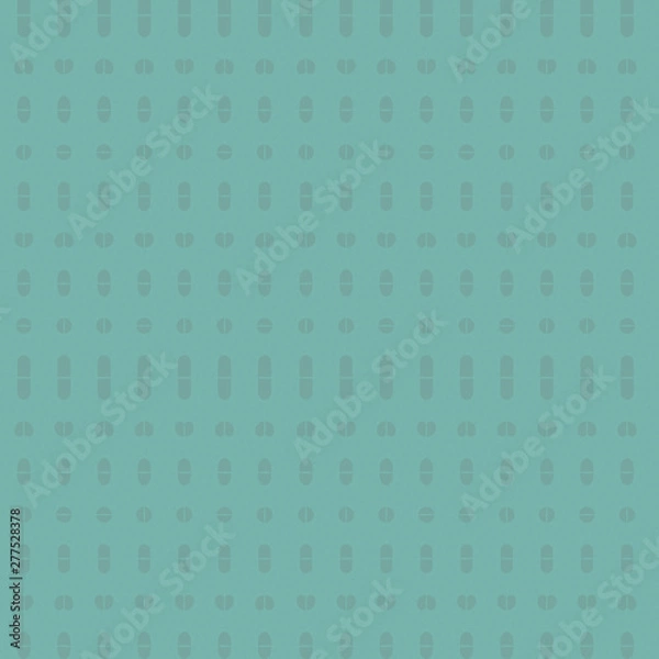Fototapeta Seamless pattern of pills in straight lines and rows. Easy to edit colors in Illustrator.
