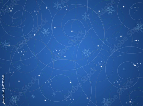 Fototapeta christmas winter abstract background