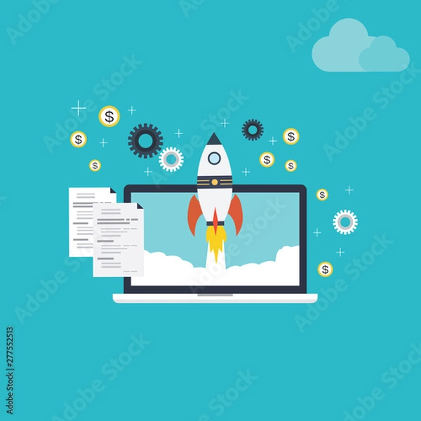 Obraz  build your website vector illustration concept