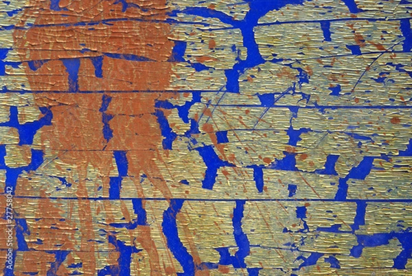 Obraz Shabby blue surface