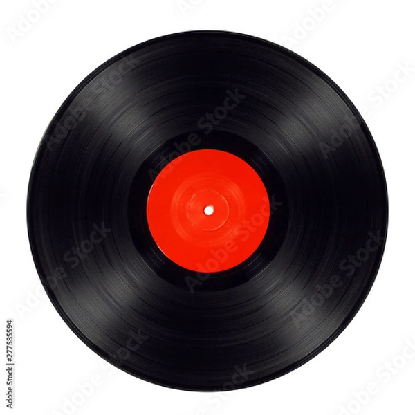 Obraz Old long play - clipping path