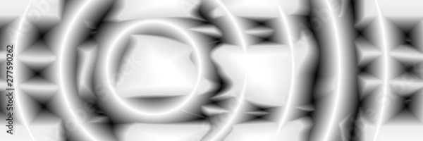 Fototapeta Digital Art, abstract three-dimensional objects with soft lighting, Germany