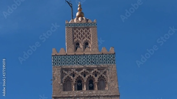 Obraz Old masjid in Marrakesh, Morocco.