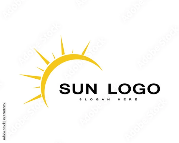 Obraz sun logo template vector design