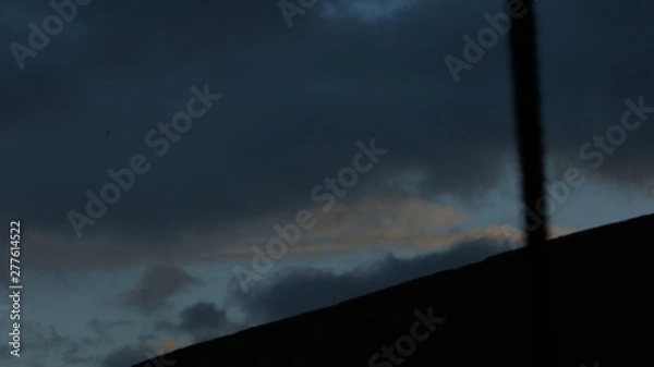 Obraz dark sky in Marrakesh, Morocco.