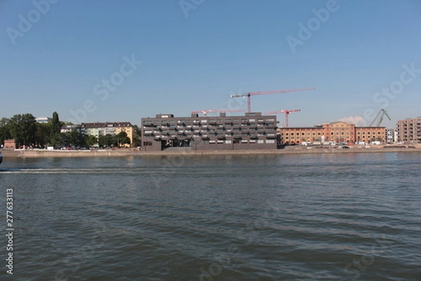 Obraz View on Mainz from Rhine river