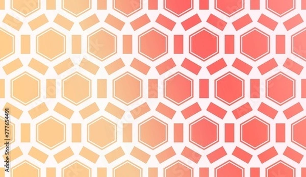 Fototapeta Layout With Curved Line. Abstract Hipster Pattern. Gradient Background. Design For Screen, Presentation, Wallpaper. Holiday Object. Vector Illustration