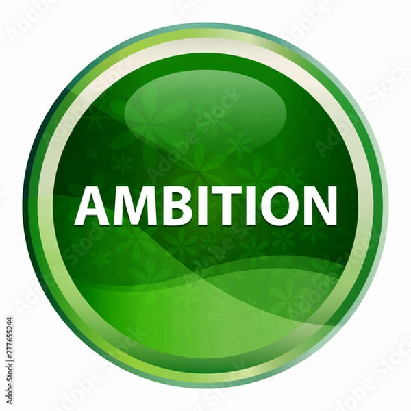 Fototapeta Ambition Natural Green Round Button
