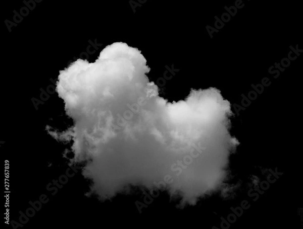 Fototapeta White cloud object for nature design summer background