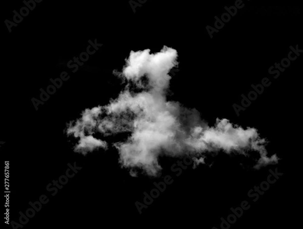 Fototapeta White cloud object for nature design summer background