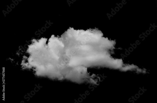 Fototapeta White cloud object for nature design summer background