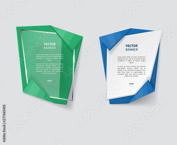 Obraz Vector infographic banners set