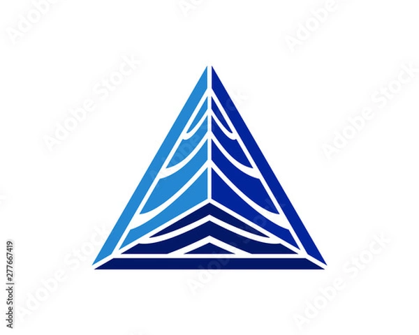 Obraz Triangle mountain sea 1