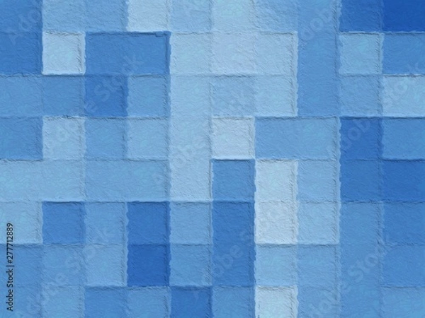 Obraz Abstract mosaic of pastel colored squares. geometric colorful pattern. Picture for creative wallpaper or design art work.