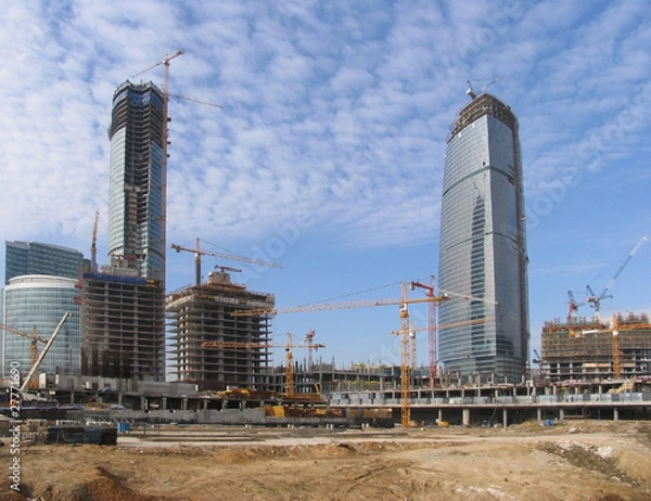 Obraz Office centre construction site