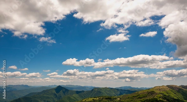 Fototapeta Panorama from Monte Chiappo peak. Color image
