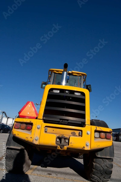 Obraz Giant yellow tractor