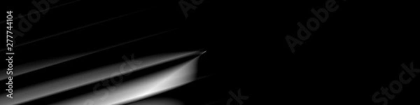 Fototapeta Digital Art, panoramic abstract 3D objects with soft lighting, Germany