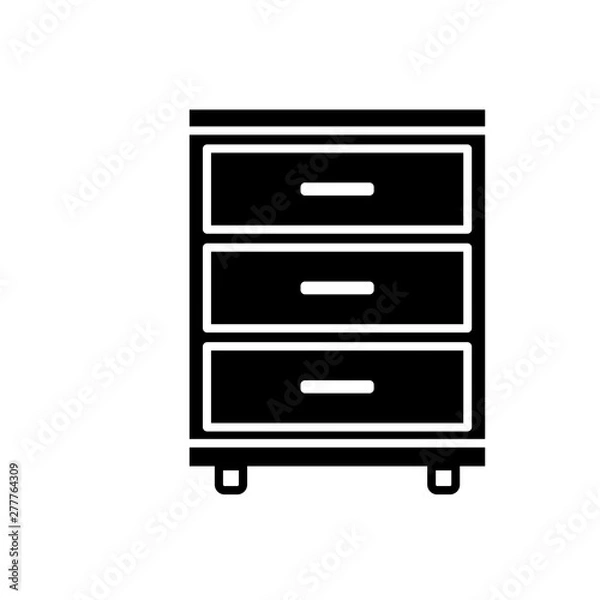 Obraz Wardrobe icon or logo in modern style vector