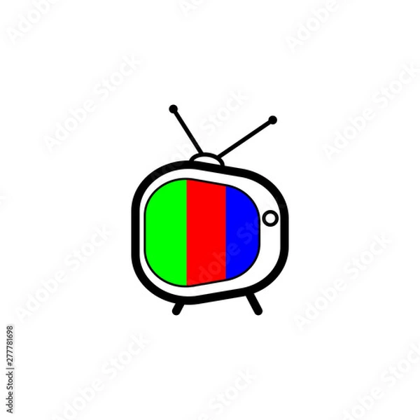 Obraz television design icon template vector illustration - vector