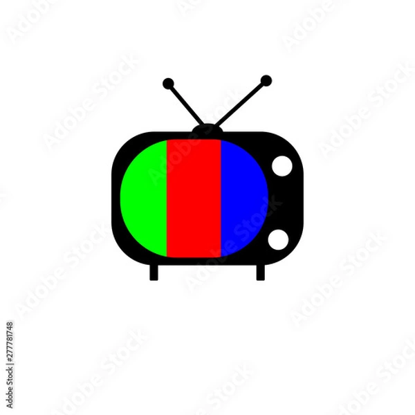 Obraz television design icon template vector illustration - vector