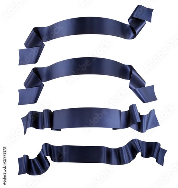 Obraz Elegance blue ribbon banner collection