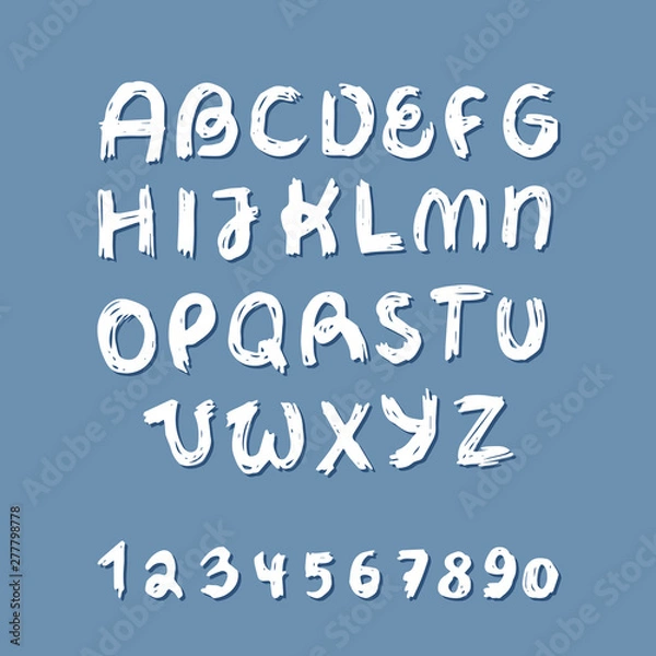 Obraz Vector handwritten alphabet