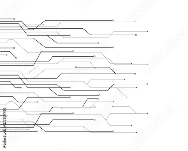 Fototapeta Circuit illustration design vector symbol technology