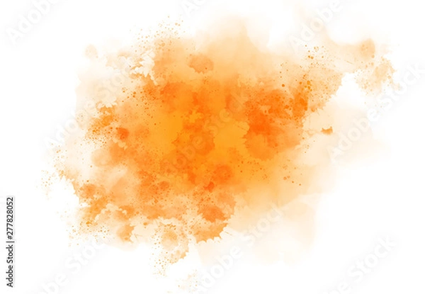 Fototapeta Abstract watercolor brush spatter bot digital art painting soft focus for texture background
