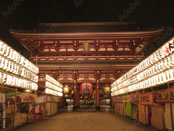 Obraz 夜の浅草寺