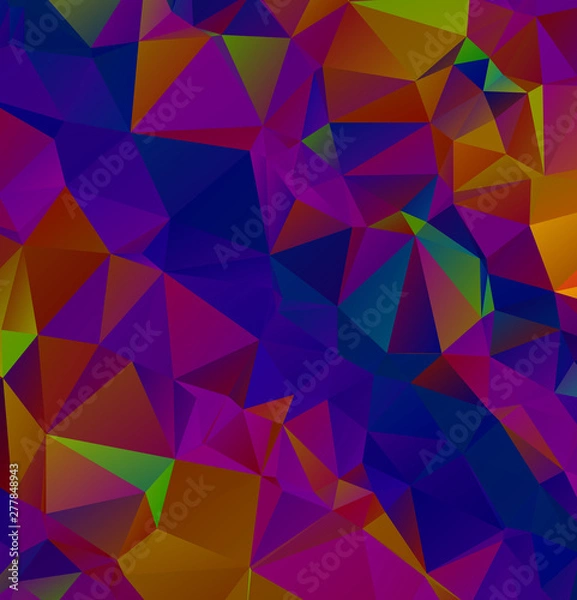 Fototapeta Abstract multicolor purple and blue background. Vector polygonal design illustrator