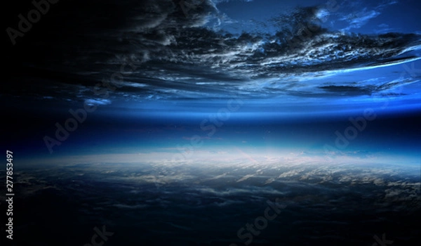 Fototapeta Abstract planets and space background