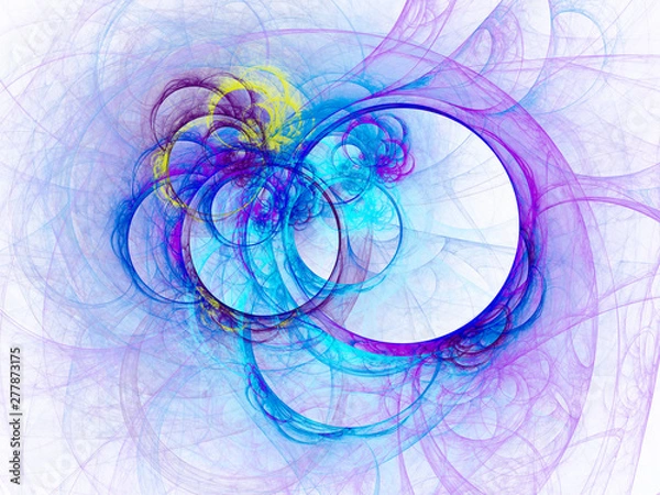 Fototapeta Take a look in the nice infinity of computer rendered visual art fractals - abstract design surrealism background wallpaper