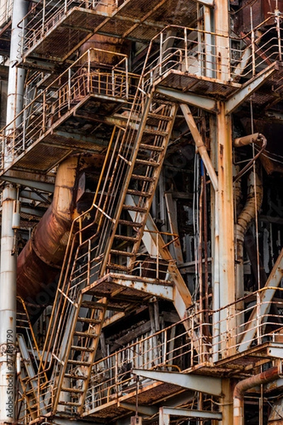 Obraz 錆びた階段