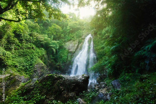 Fototapeta Tam nang waterfall ,in the forest tropical zone ,national park Takua pa Phang Nga Thailand
