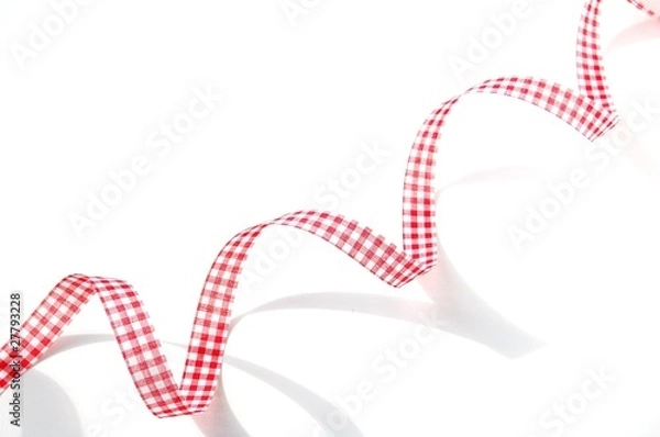 Obraz カールした赤いリボン
