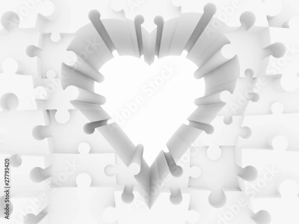 Obraz Herz Puzzle