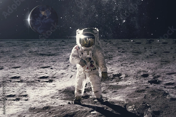 Fototapeta kosmonautą na Księżycu