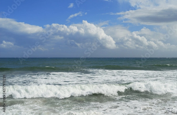 Fototapeta 海　波　空　雲　素材