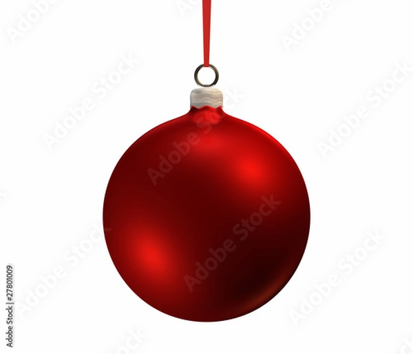 Fototapeta Red Christmas Bulb