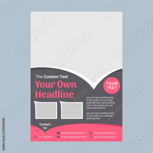 Fototapeta flyer design template