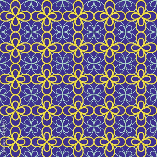 Fototapeta Floral Geometric Pattern