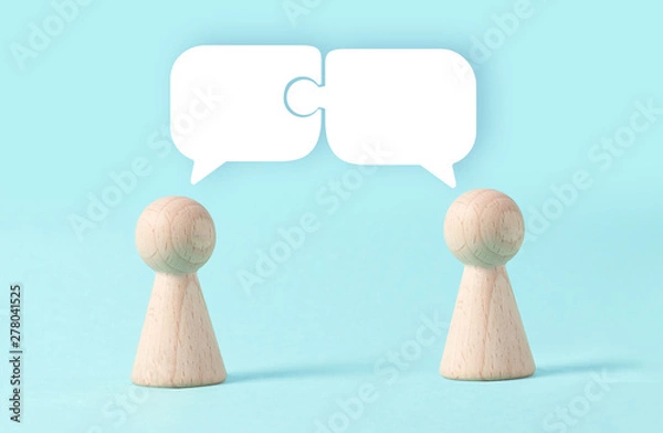 Obraz Discussion  Partnership and Cooperation