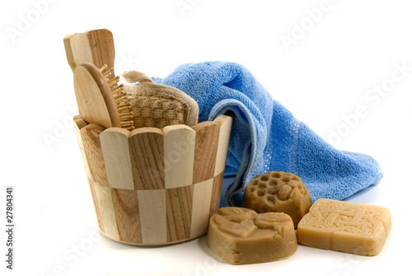 Obraz soap and bath accessories