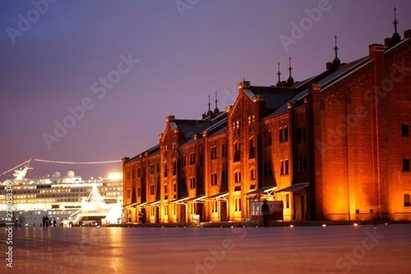Obraz 横浜赤レンガ倉庫の夜景