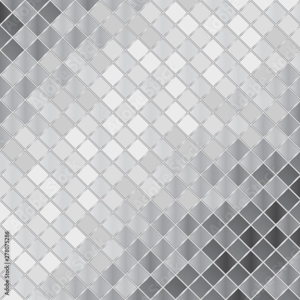 Fototapeta Vector silver mosaic background